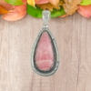 Rhodocrosite Gemstone Pendant Made with 925 Sterling Silver with Touch of Designing on Silver