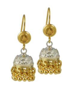 Incredible designers handmade Earrings on 925 sterling silver with 18K gold plated. It has lots of filigree work done by hand on it. Allergy-free and skin-friendly.